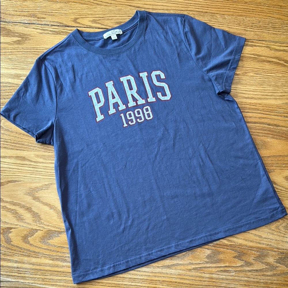 Nine Britton Blue Short Sleeve Paris Tee